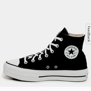 Black Converse Chuck Taylor All Star High-Top Platform Sneaker - Women's